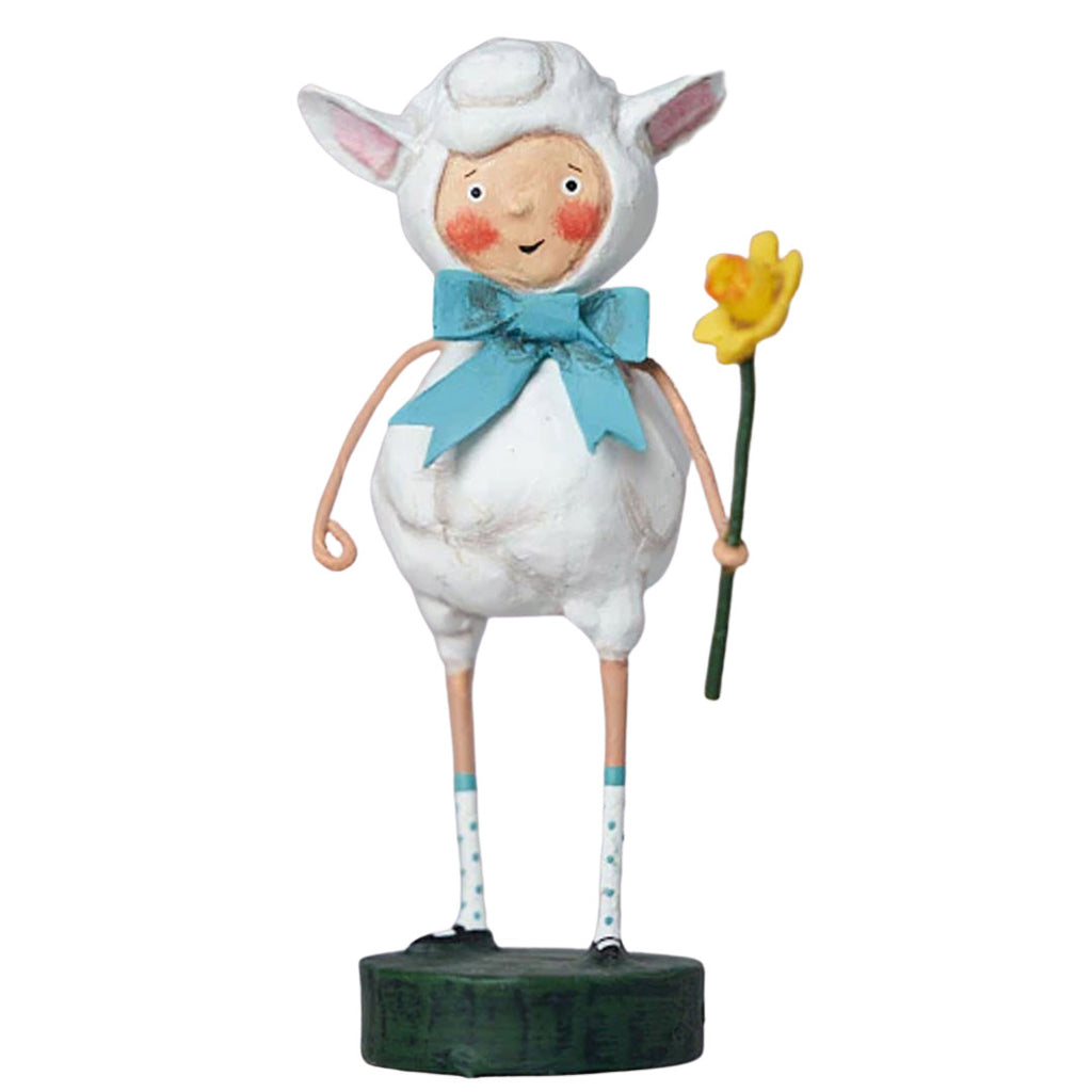 Little Lost Lamb Spring Figurine and Collectible by Lori Mitchell
