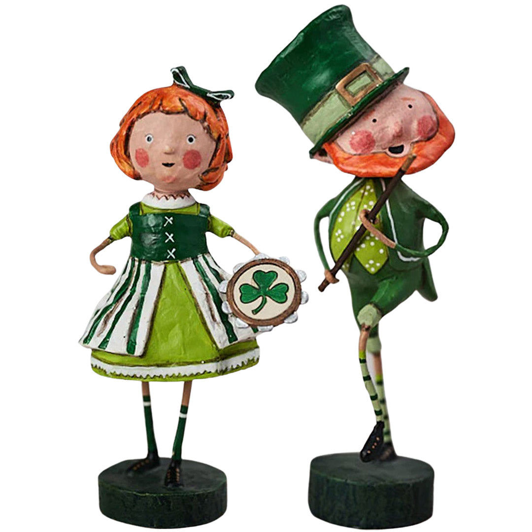 O'Flannegan St. Patrick's Day Figurine by Lori Mitchell - Set of 2