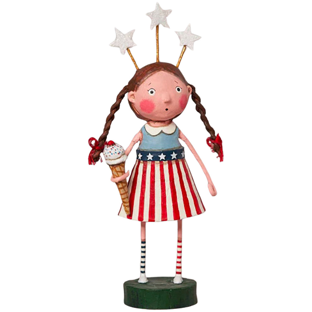 Stars, Stripes & Sprinkles Patriotic Figurine by Lori Mitchell front