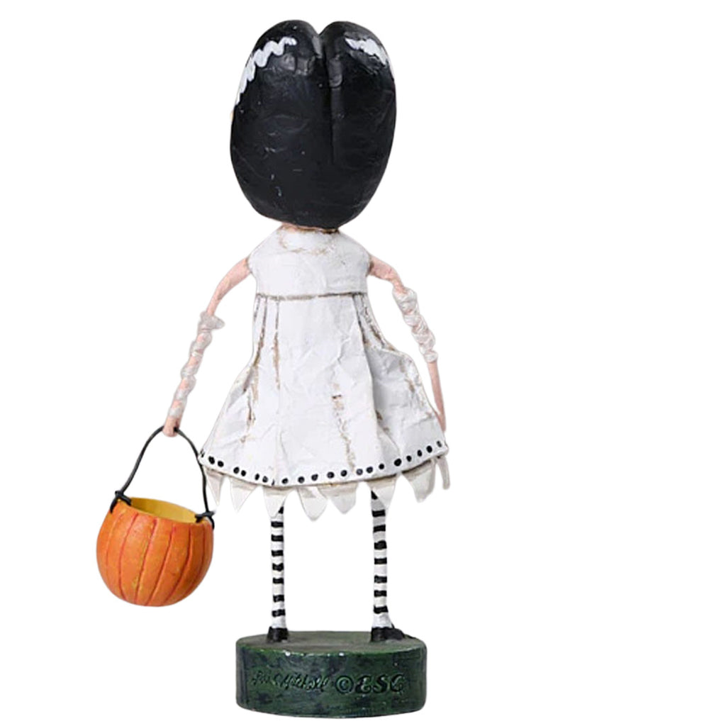 The Bride Of Frankie Stein Halloween Figurine by Lori Mitchell back