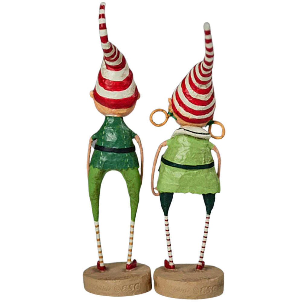 Tootsie & Tinker Twinkle Christmas Figurine by Lori Mitchell back