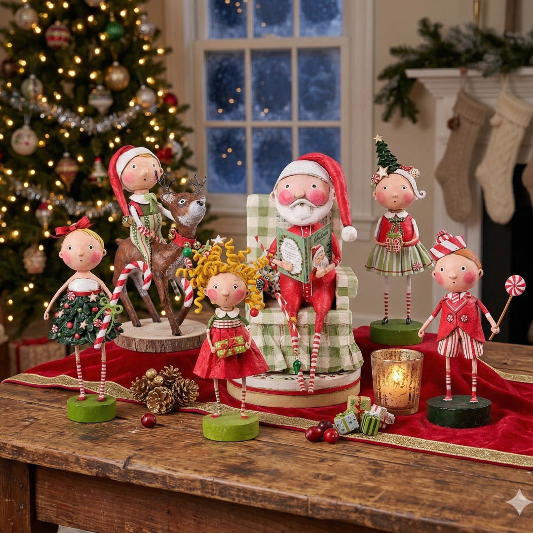 Cuddle Decor Lori Mitchell Twas the Night Before Peppermint - Set of 6 lifestyle