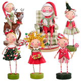 Cuddle Decor Lori Mitchell Twas the Night Before Peppermint - Set of 6
