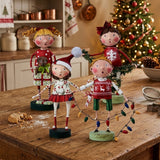 Cuddle Decor Ugly Sweater Party Christmas Figurine by Lori Mitchell Set of 4 lifestyle