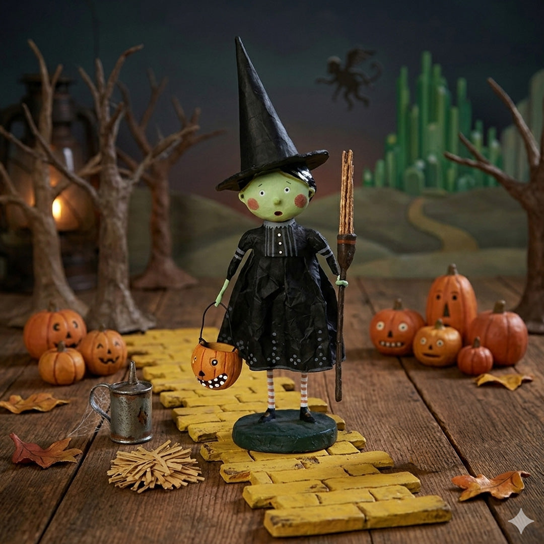 Cuddle Decor Wicked Witch Halloween Figurine and Collectible by Lori Mitchell lifestyle