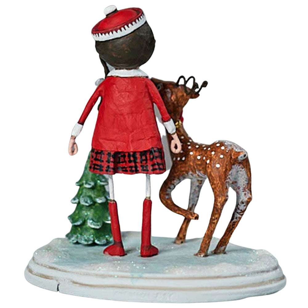Winter Wonderland Christmas Figurine and Collectible by Lori Mitchell back