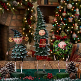 Cuddle Decor Xmas Tree Costume Figurine and Collectible by Lori Mitchell Set of 3 lifestyle
