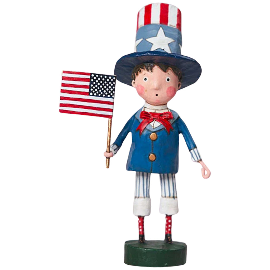 Yankee Doodle Boy Patriotic Collectible Figurine by Lori Mitchell front