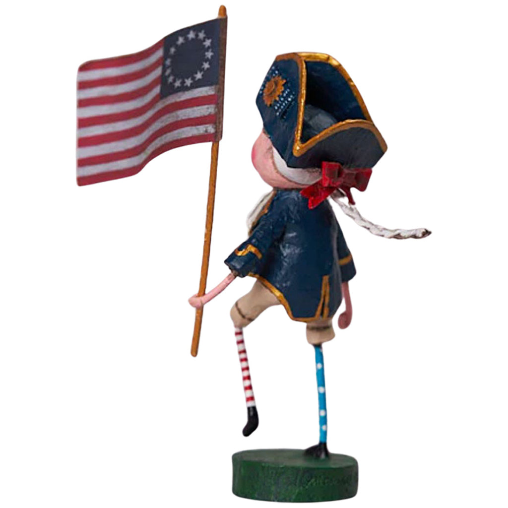 Young Washington Patriotic Collectible Figurine by Lori Mitchell back