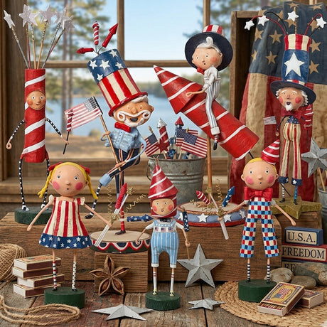 Cuddle Decor Lori Mitchell Firecrackers for the 250th - Set of 7 lifestyle