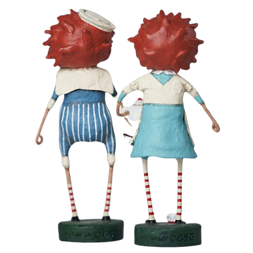 Andy and Annie Storybook Figurine and Collectible by Lori Mitchell back