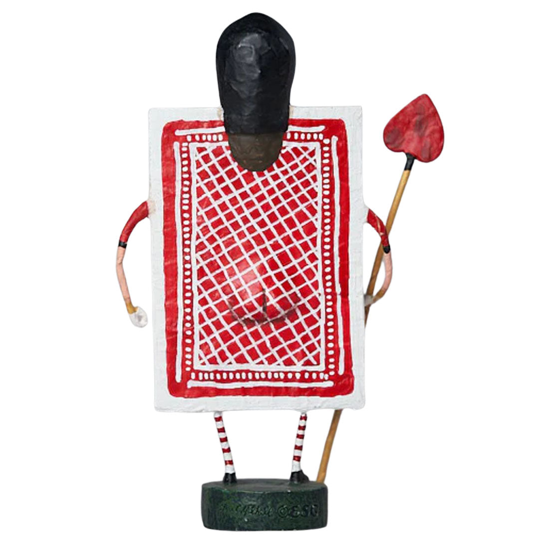 Four of Clubs Storybook Figurine and Collectible by Lori Mitchell back