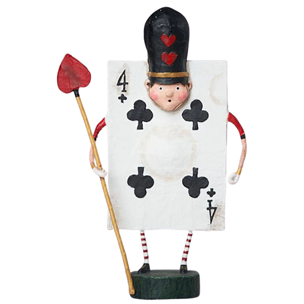 Four of Clubs Storybook Figurine and Collectible by Lori Mitchell front
