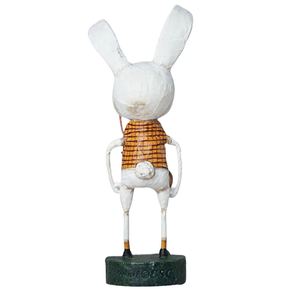 The White Rabbit Storybook Figurine and Collectible by Lori Mitchell back