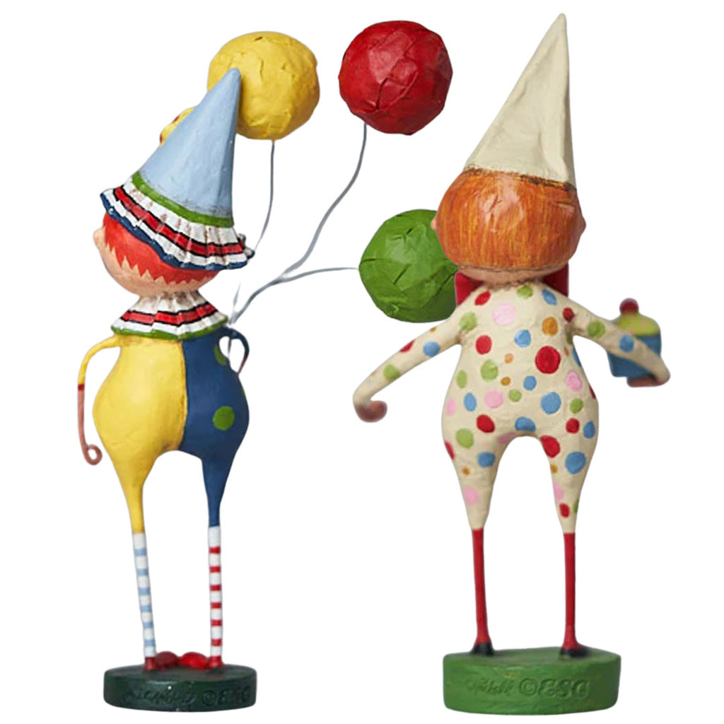 Birthday Party Storybook Figurines by Lori Mitchell - Set of 2 back