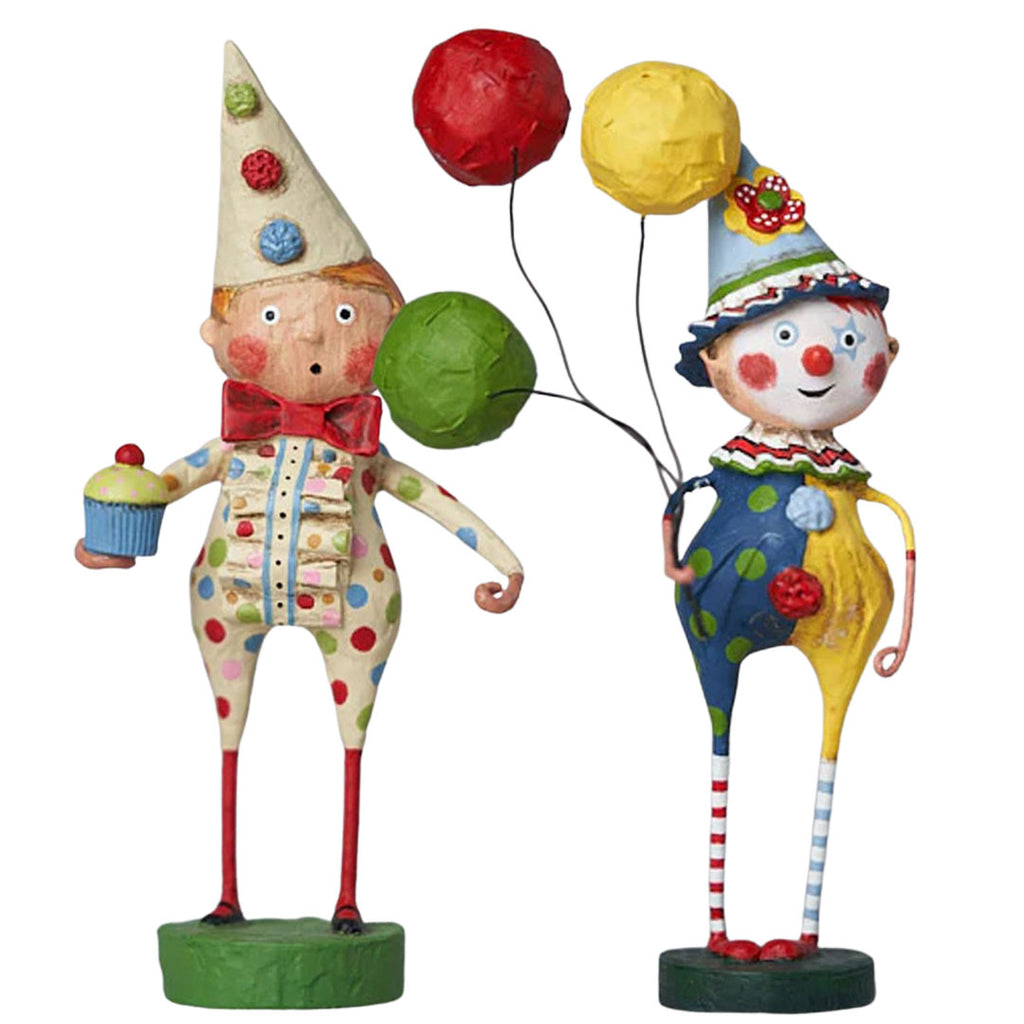Birthday Party Storybook Figurines by Lori Mitchell - Set of 2 front