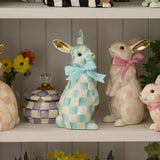 Cuddle Decor MacKenzie Childs Aqua Check Peter Bunny lifestyle 2