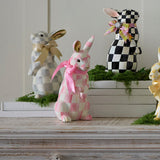 Cuddle Decor MacKenzie Childs Bubblegum Check Hops Bunny lifestyle 3