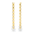 Cuddle Decor MacKenzie Childs Check Gold and Ivory Dinner Candles Set of 2 pic1