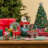 Cuddle Decor MacKenzie Childs Christmas Carol Rotating Musical Tree 14.57" lifestyle