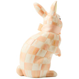 MacKenzie Childs Coral Check Duchess Bunny back