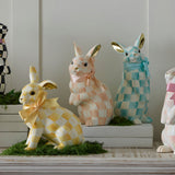 MacKenzie Childs Coral Check Duchess Bunny lifestyle 2
