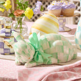 Cuddle Decor MacKenzie Childs Mint Check Fluffy Bunny lifestyle 1
