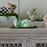 Cuddle Decor MacKenzie Childs Mint Check Fluffy Bunny lifestyle 3