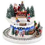 Cuddle Decor MacKenzie Childs Musical Ice Skating Winter Scene 5.31"