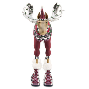 Cuddle Decor Patience Brewster by MacKenzie Childs Mooseltoe Milton Moose 11.5" front