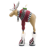 Cuddle Decor Patience Brewster by MacKenzie Childs Mooseltoe Milton Moose 11.5" side
