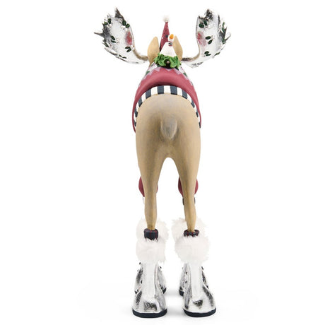 Cuddle Decor Patience Brewster by MacKenzie Childs Mooseltoe Milton Moose 11.5" back