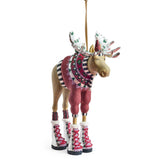 Cuddle Decor Patience Brewster by MacKenzie Childs Mooseltoe Milton Ornament 8" side