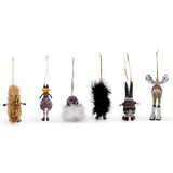 Cuddle Decor Patience Brewster by MacKenzie Childs Mooseltoe Mini Ornaments - Set of 6 back