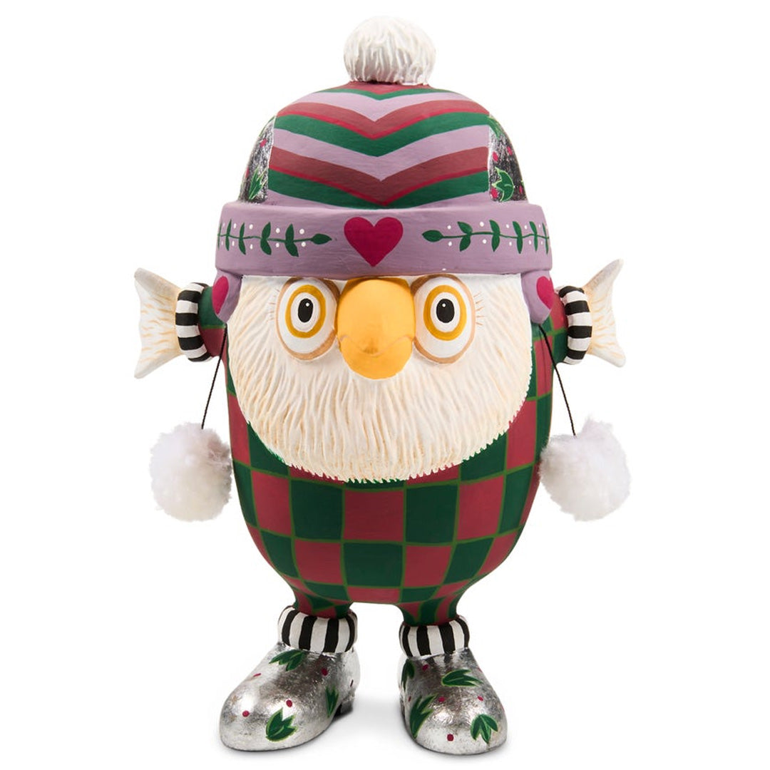 Cuddle Decor Patience Brewster by MacKenzie Childs Mooseltoe Owl Figurine 8.5" front