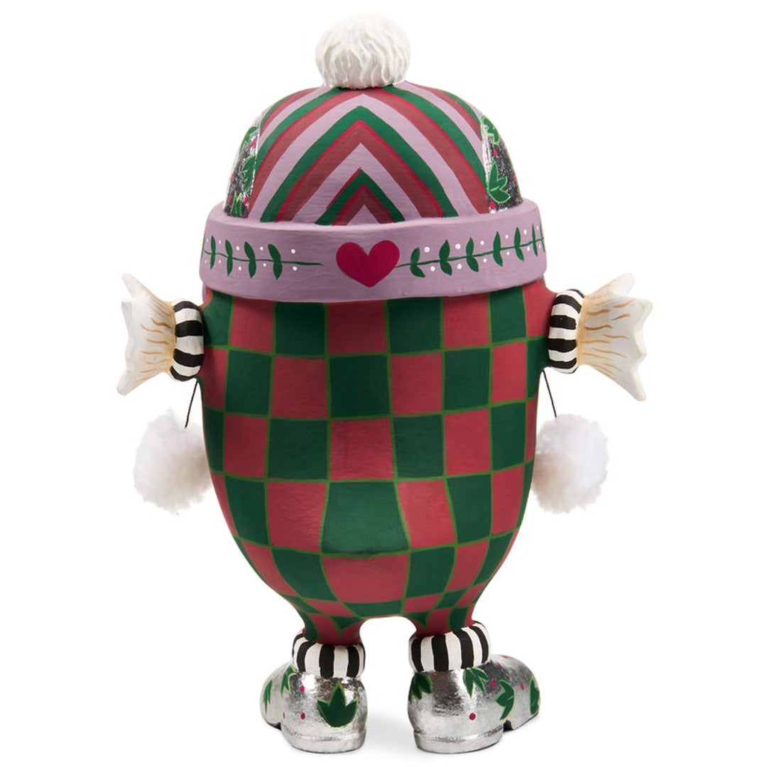 Cuddle Decor Patience Brewster by MacKenzie Childs Mooseltoe Owl Figurine 8.5" back
