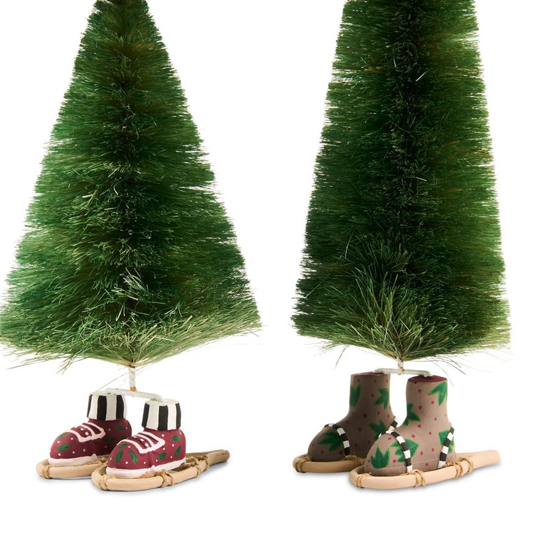 Cuddle Decor Patience Brewster by MacKenzie Childs Mooseltoe Sisal Trees - Set of 2 close up
