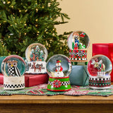 Cuddle Decor Patience Brewster by MacKenzie Childs Mooseltoe Snow Globe 6.5" lifestyle