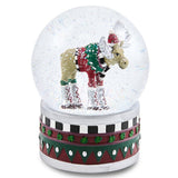 Cuddle Decor Patience Brewster by MacKenzie Childs Mooseltoe Snow Globe 6.5" side