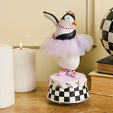 Cuddle Decor Patience Brewster by MacKenzie Childs Penguin Ballerina Music Box 8.5" lifestyle