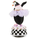 Cuddle Decor Patience Brewster by MacKenzie Childs Penguin Ballerina Music Box 8.5" back