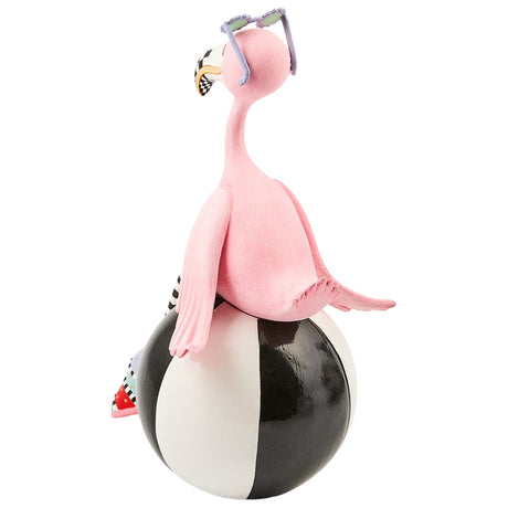 Cuddle Decor MacKenzie Childs Patience Brewster Sheila Flamingo on Ball back