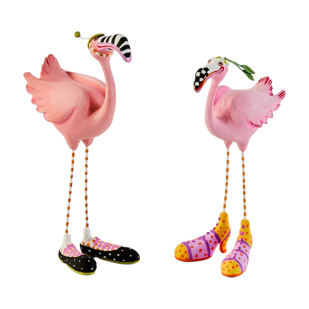 Cuddle Decor MacKenzie Childs Patience Brewster Sheila and Sheldon Flamingo MINI Figures 1