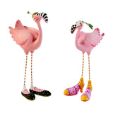 Cuddle Decor MacKenzie Childs Patience Brewster Sheila and Sheldon Flamingo MINI Figures 1