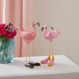 Cuddle Decor MacKenzie Childs Patience Brewster Sheila and Sheldon Flamingo MINI Figures lifestyle