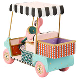 Cuddle Decor MacKenzie Childs Patience Brewster Sheldon Flamingo Goes Golfing back