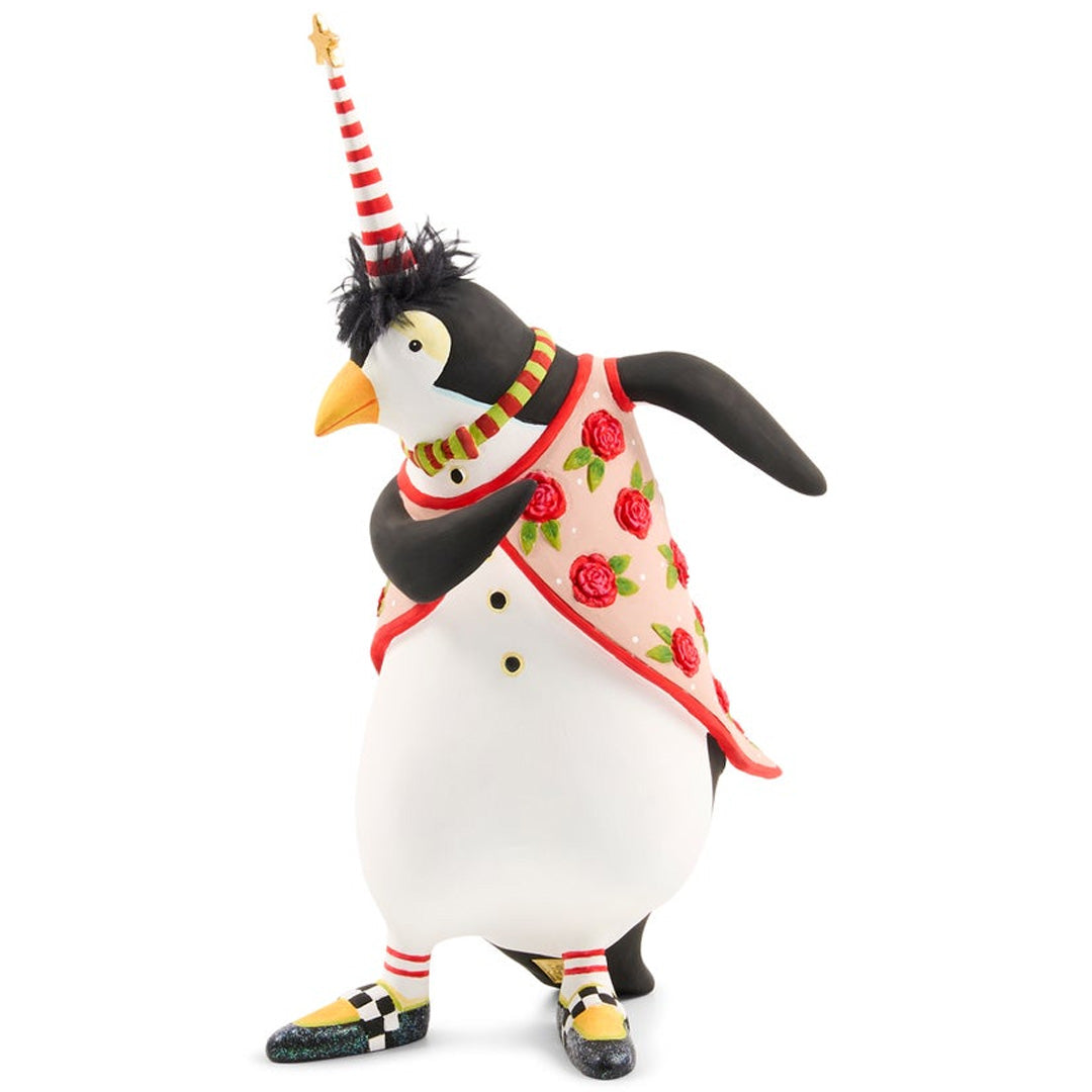 Cuddle Decor Patience Brewster by MacKenzie Childs Thaddeus Penguin Figure 12.25" front