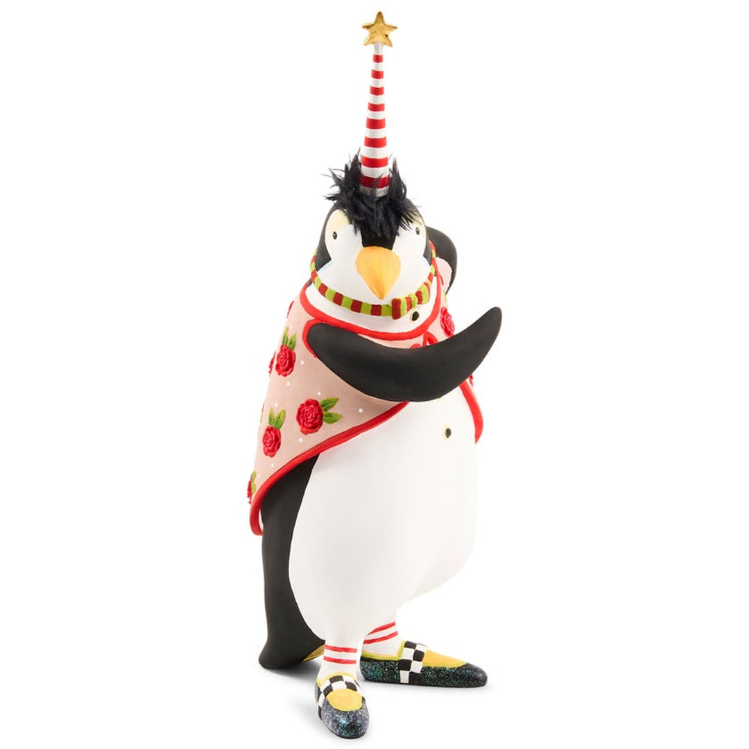 Cuddle Decor Patience Brewster by MacKenzie Childs Thaddeus Penguin Figure 12.25" side