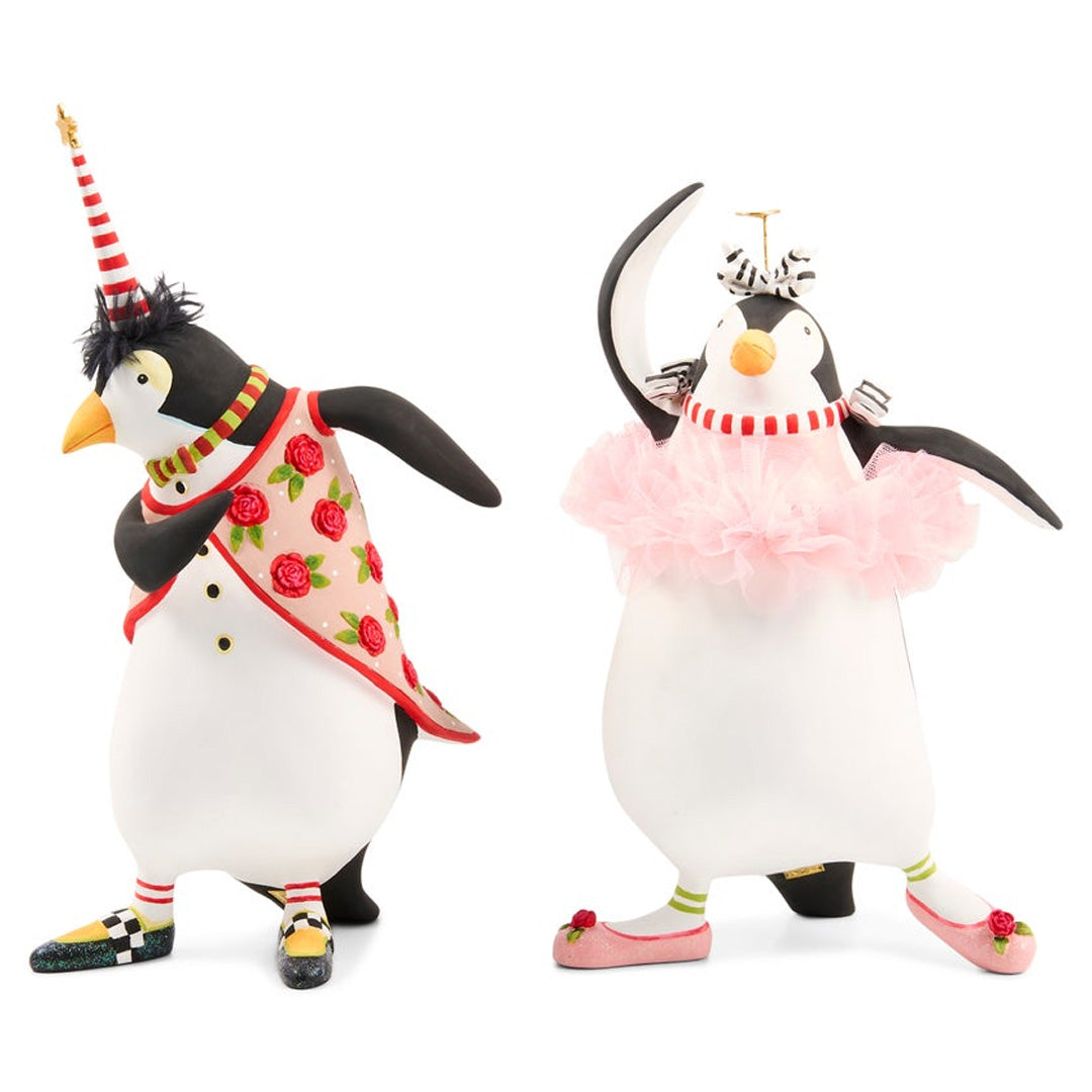 Cuddle Decor Patience Brewster by MacKenzie Childs Thaddeus Penguin Figure 12.25" set