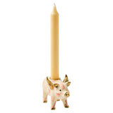 Cuddle Decor MacKenzie Childs Rosy Check Flying Pig Candle Holder pic2